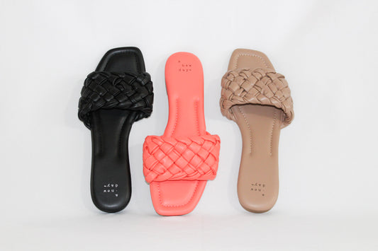 Women's A New Day Carissa Woven Slide Sandals no