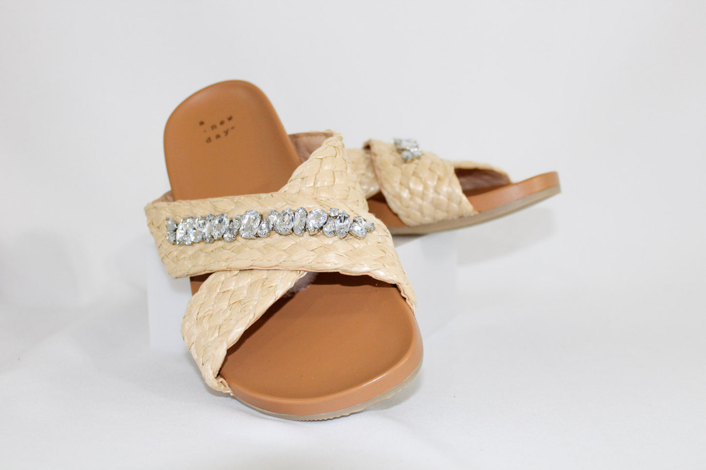 Women's A New Day Phylis Raffia Slip-On Slides