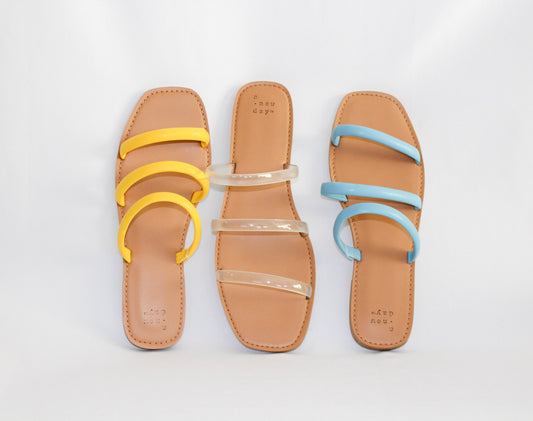 Women's A New Day Wren Triple Strap Sandals